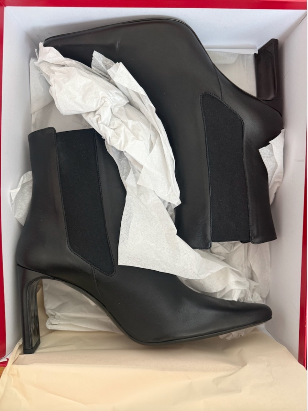 NIB STAUD “Wally” High Heel Ankle Boot in Black Leather - Size 40 / W’s10 - Picture 7 of 13